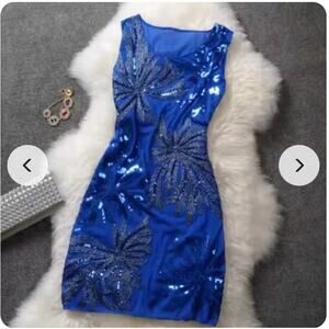 Womens Helen Jon Sanibel V neck Pockets Dress Coral Navy Orange Size Large